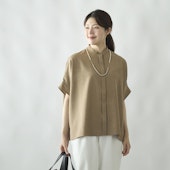 Kilka/蒸れ知らずですぐ乾くきれいめ比翼ブラウス